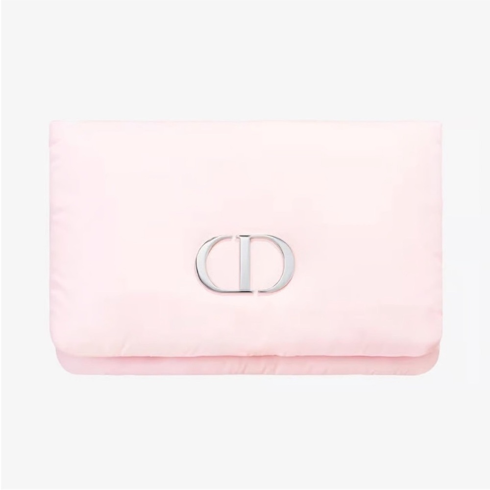 Brand New Authentic DIOR BEAUTY Pink Puffy Makeup Cosmetic Pouch